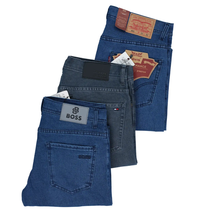 Pack Jeans 3 Couleurs Variées
